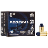 Federal Syntech Defense, 40 S&W, 175 Grain SJHP, 20 Round Box 