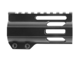 TacFire HG274, 4" M-LOK Free-Float Handguard, Full Rail, Quick Detach, Black 