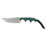 CRKT Minimalist Katana, Fixed Blade Neck Knife, Plain Edge, Silver 