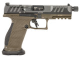 Walther PDP Pro SD, 9MM, 5.10" Threaded Barrel, 18 Rds, Optic Ready, Black/Olive Drab Green 