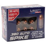 Liberty Spike .380 Auto Handgun Ammunition, 55gr HP, 1,500 FPS, 20 Rds 