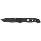 CRKT M16-14XK, Folding Tanto Part Serrated Black TiNi D2 Steel Blade, Black Grivory Handle, Black 