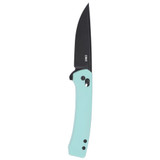 CRKT Q Compact, 3.05" Drop Point Blade, Aqua GRN Handle, Black Oxide Finish 