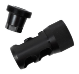 Area 419 Hellfire 2P, 223/6mm 1/2-28 Self-Timing Muzzle Brake, Black 