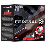 Federal All American, 20 Gauge, 2-3/4" 7/8 oz #7.5 Shotshells, 25 Rounds 