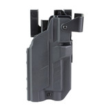 BlackPoint Tactical Enhanced Duty Holster - Light Compatible, Fits Glock 17 with Light, Right Hand, Kydex, Black 