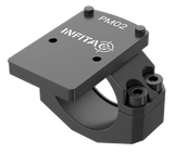 Infitac PM02, 30mm Ring Mount with RMR Interface for Fast Mini Sights, Black 