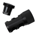 Area 419 Hellfire 2P, 2-Port Self-Timing Muzzle Brake 223/6mm, 5/8-24 Threads, Black 