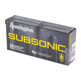 Remington Subsonic, 360 Buckhammer, 250 Grain Bonded Hollow Point, 20 Rounds 