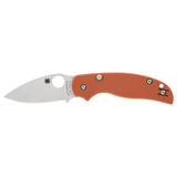 Spyderco Sage 6, Folding Knife, CPM REX 121 Blade, Burnt Orange G-10 Handle, Satin Finish 