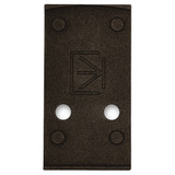 Calculated Kinetics DOGTAG Optic Plate, For Leupold DeltaPoint Pro, Anodized Black 