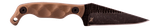 Stroup Knives Mini Fixed Blade, 3.50" Blade, Flat Dark Earth 
