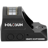 Holosun HS407C X2, 2 MOA Red Dot, Solar Failsafe, Anodized - 810047071181 