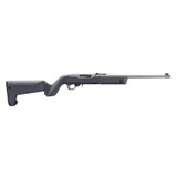 Ruger 10/22 Takedown, 22 LR, 16.40" Threaded Barrel, 10 Rds, Fiber Optic Sights, Satin Stainless/Stealth Gray 