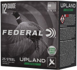Federal Upland Steel, 12 Gauge, 25 Steel Upland & Small Game Shotshells, Lead Free Shot 