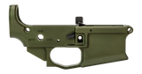 Griffin Armament MK2 Stripped AR-15 Lower Receiver, Receiver, Stripped Lower, Warhawk Green Anodized 