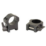 Warne Maxima Horizontal Quick Detach, 1" High Scope Rings, Matte Black Finish 