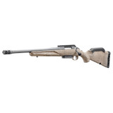 Ruger American Rifle Gen II Ranch, 450 BUSHMASTER, 16.10" Threaded Barrel, 3 Rds, Night Sights, Cobalt Cerakote / Flat Dark Earth Splatter 