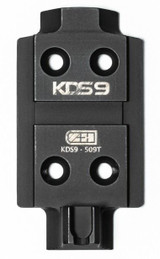 Kimber KDS9c Optic Plate Fixed Rear 509T, Red Dot Mount, Black Anodized 