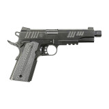 Alpha Foxtrot AF1911-Enhanced, 10MM AUTO, 5.00" Threaded Barrel, 8 Rds, Manual Safety, DLC Black 