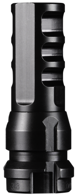 Dead Air KeyMo Muzzle Brake, Black Nitride, 4140 HT Alloy Steel, M18X1 Threads, .338 Caliber - 810128160414 