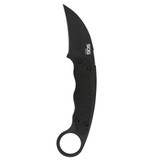 SOG Gambit Blackout, Fixed Knife, Karambit Style, Black 