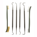 Lyman Pick and Brush Set, 6-Piece Gun Cleaning Kit, Mixed Materials 