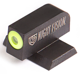 Night Fision Tritium Night Sights for Canik, Perfect Dot Front Sight, Green Tritium Yellow Outline, Black Steel 