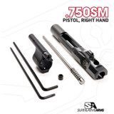Superlative Arms AR-15 Adjustable Piston System .750SM, Pistol-Length, Right Hand, Black 