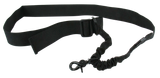 TacFire SL001B, Single Point Double Bungee Sling, Black Nylon 