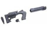 Archangel AA500, Tactical Pistol Grip Stock System, 6-Position Collapsible, Black Synthetic Finish 