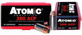 Atomic Precision Craft 380 ACP, 90gr Hollow Point, 50rd Box 