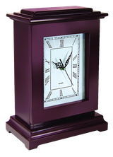 Peace Keeper RGC Tall Gun Clock, Front Panel Entry, Mahogany Finish 