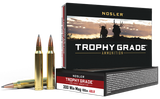 Nosler Trophy Grade Long-Range Ammunition, 300 Win Mag, 190gr ABLR, Brass, 20 Rounds 
