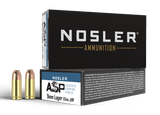Nosler ASP Assured Stopping Power, 9mm Luger, 124gr JHP, 50 Rounds 