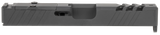TacFire Replacement Slide, Optics Cut & Slide Ports, Graphite Black Cerakote 
