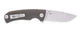 SOG Tellus ATK, Assisted Folding Knife, Cryo 440C Stainless Steel Stonewashed Blade, OD Green GRN Handle w/ Orange Backspacer 