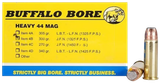 Buffalo Bore Heavy 44 Rem Mag, 300gr Semi-Jacketed Flat Point, 20 Rds 