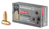 PPU Rangemaster PPRM9, 9mm Luger, 124gr Full Metal Jacket, 50 Rds 