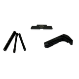 Cross Armory 3 Piece Kit, Extended Glock Gen5 17/19/26/34, Black Anodized Steel/Aluminum 