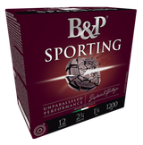 B&P Sporting Clay, 12 Gauge, 2.75" Shell, 1 oz #8 Shot, 25 Rounds 