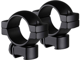Truglo Lightweight Scope Rings, 1" Tube, Medium Height, Matte Black 