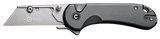 CIVIVI Elementum Utility C23039B-4, All-Purpose Folding Utility Knife, Gray Aluminum Handle 