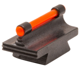Truglo 3/8" Dovetail .343" Fiber Optic Front Sight, Red Fiber Optic, Black Steel Ramp 