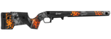 MDT CRBN Rifle Stock, Foam Filled Carbon Fiber, Fits Remington 700, Orange/Gray Finish 