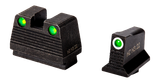 Hiviz GMNG21-1 N2 Night Sight Set, Tritium Night Sights, Black 