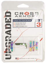 Cross Armory 3 Piece Upgrade Kit, P80 Gen1-3, Rainbow Finish 