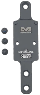 Meprolight Optics Plate, Shotgun Benelli M2/M4/SBE RMR Footprint, Matte Black Aluminum 