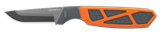 Outdoor Edge Razor APX, 2.50" Plain 420J2 Stainless Steel Blade, Orange Anodized Handle, Polypropylene Sheath 