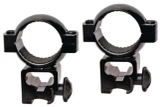 Traditions Quick Peep, 1" Rimfire/Air Rifle Scope Rings, 3/8" Grooved Receiver, Matte Black 